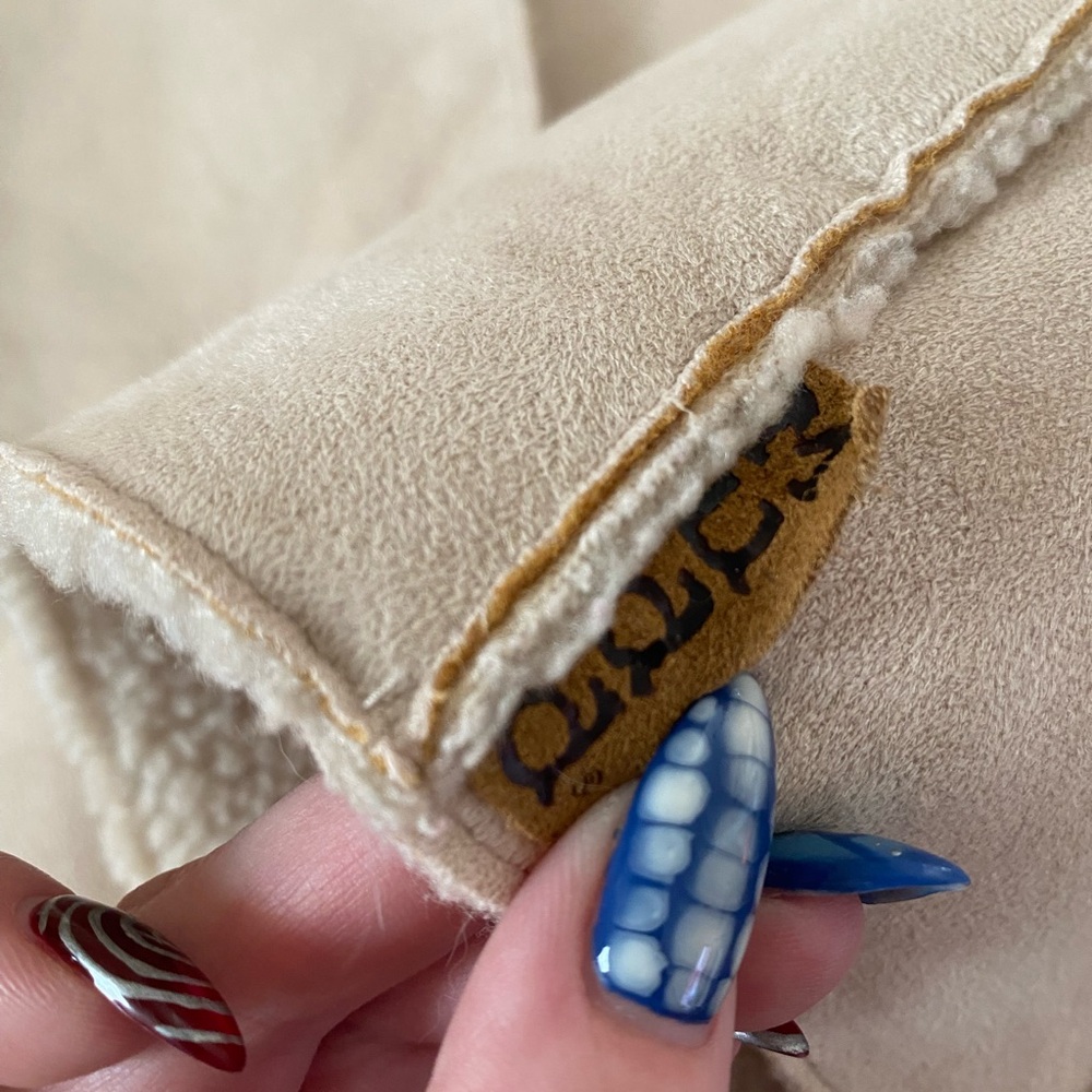 Mudd Patchwork Cream Teddy Jacket - image 6